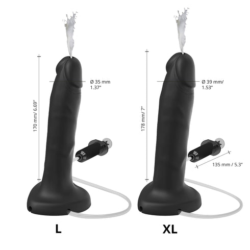Dildo Éjaculateur Réaliste Couleur Noir