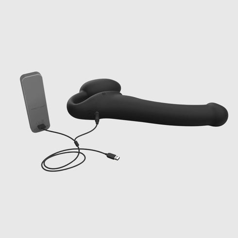 Chargeur USB double tête - Vibrating bendable strap-on - Nouvelle version