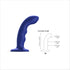 Dildo Vibrant Tapping Dildo Wave - Bleu