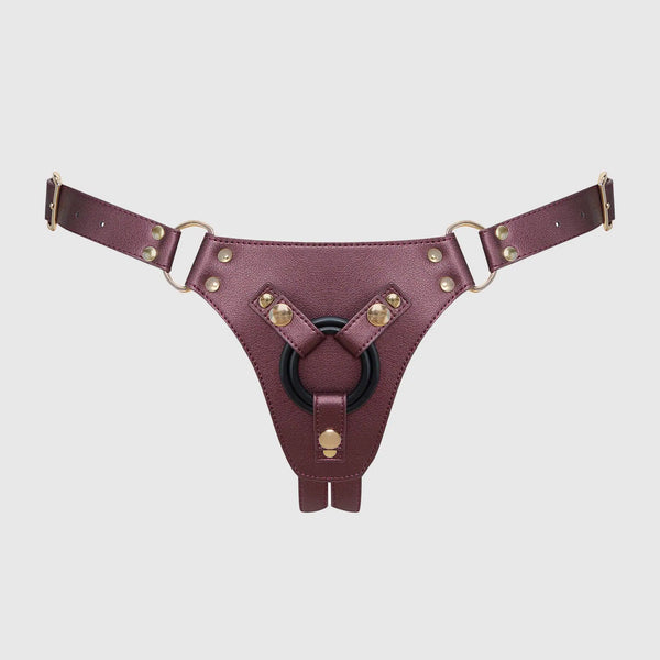 Harnais Similicuir Generous Couleur Aubergine métallique