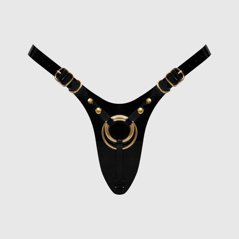 Harnais Similicuir Fabulous - strap-on-me - Noir vernis