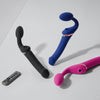 Strap-on Multi Orgasm Télécommandé 3 moteurs - Télécommande rechargeable - Fuschia