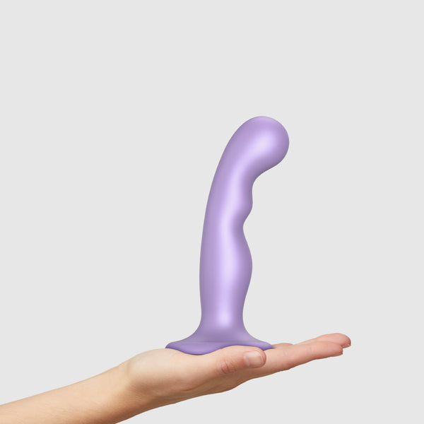 Dildo Plug Anal Point P&G Couleur Lilas Métallique