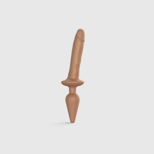 Switch Plug-In Dildo Réaliste Couleur Caramel
