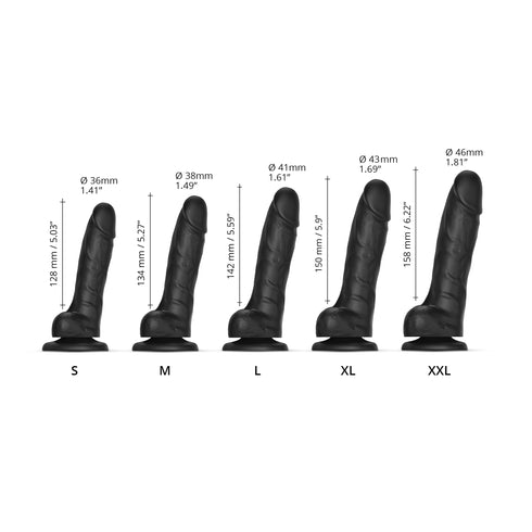Sliding Skin Dildo Réaliste Couleur Noir