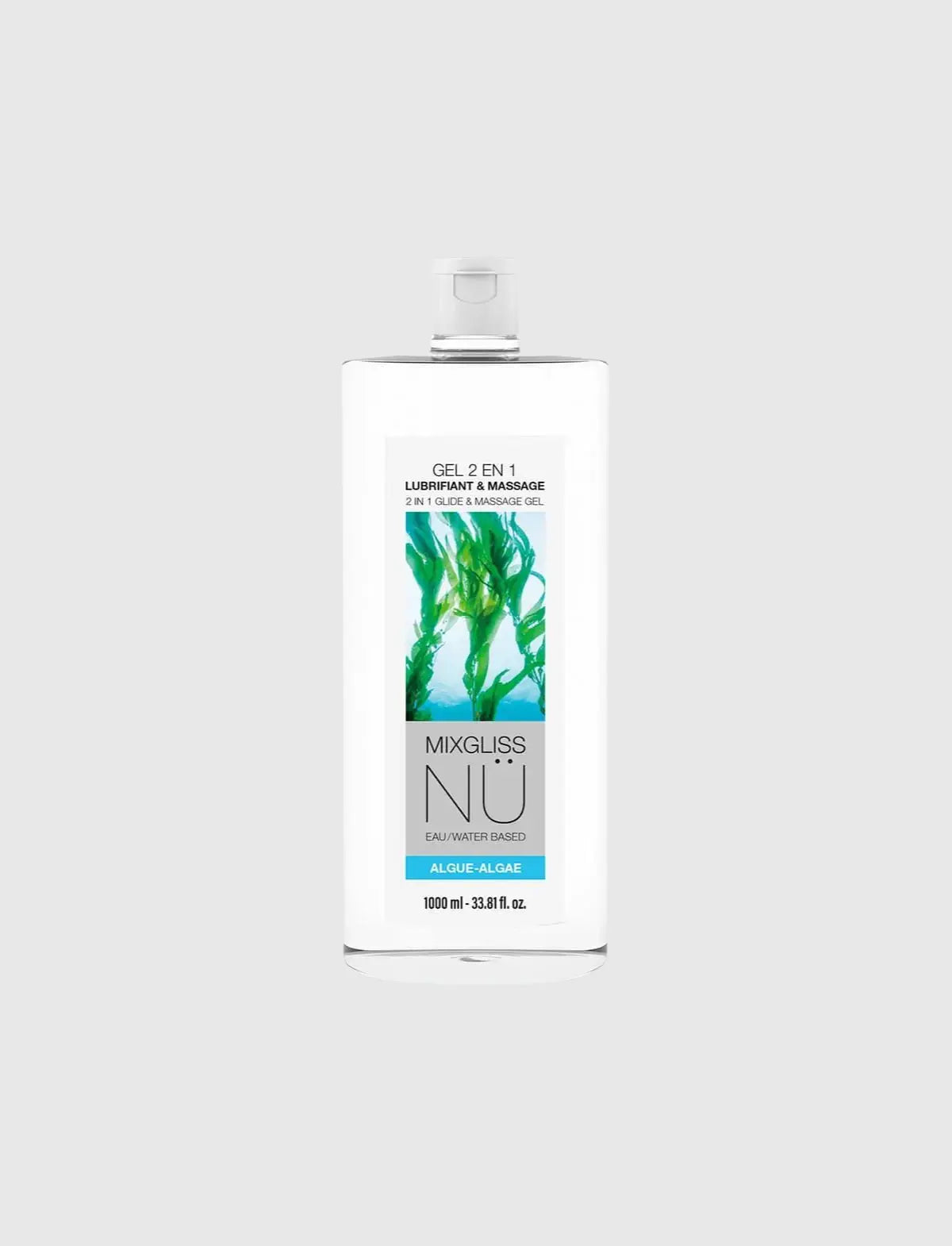 2-in-1 Intimate Gel Lubricant Massage Seaweed Water-Based 1000ml