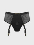 Arnés lencería Idylle negro con liguero – strap-on-me