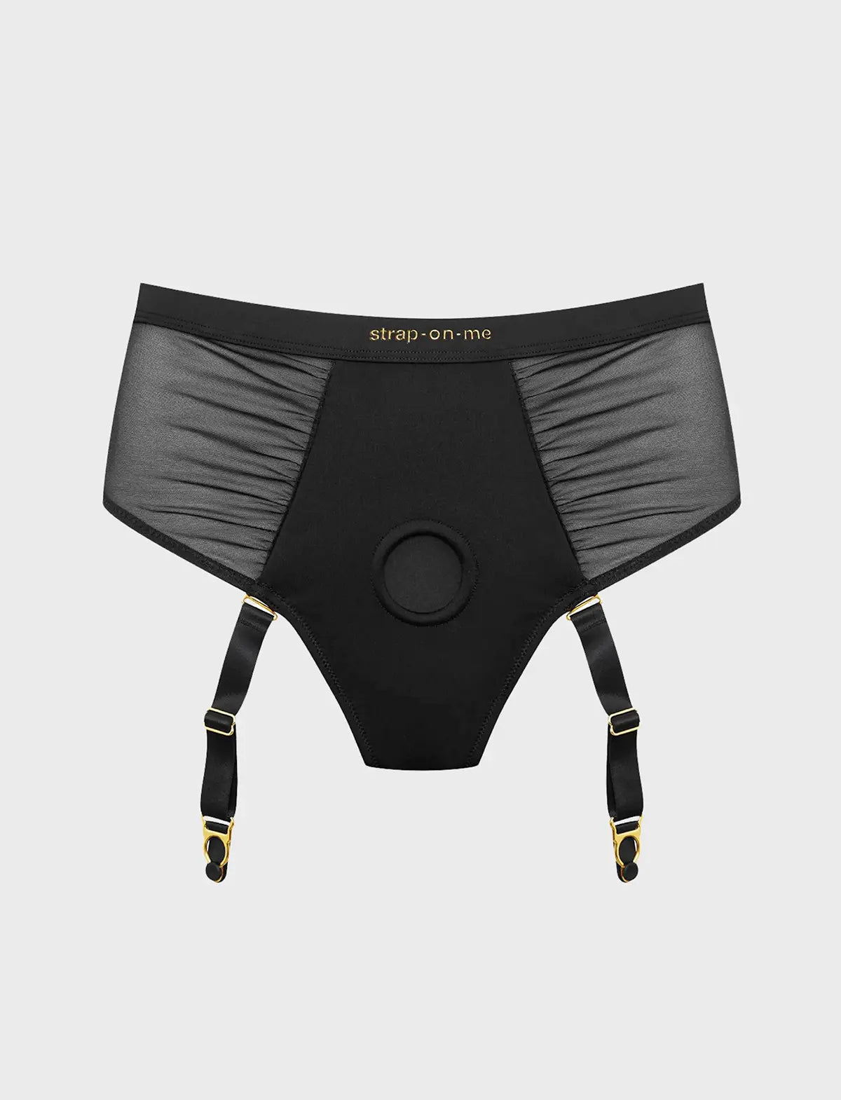 Arnés lencería Idylle negro con liguero – strap-on-me