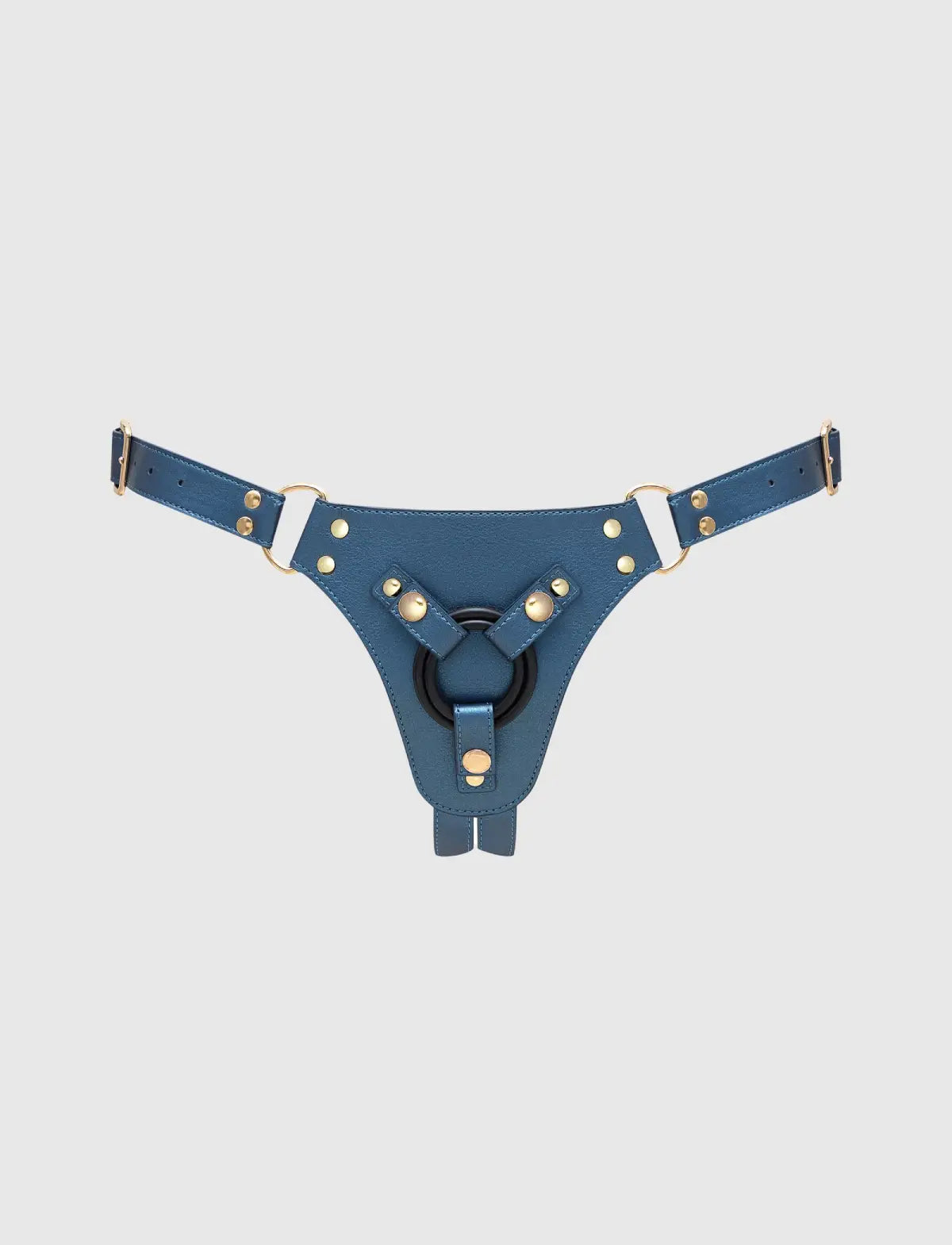 Harnais Similicuir Generous Bleu Métaliique strap-on-me