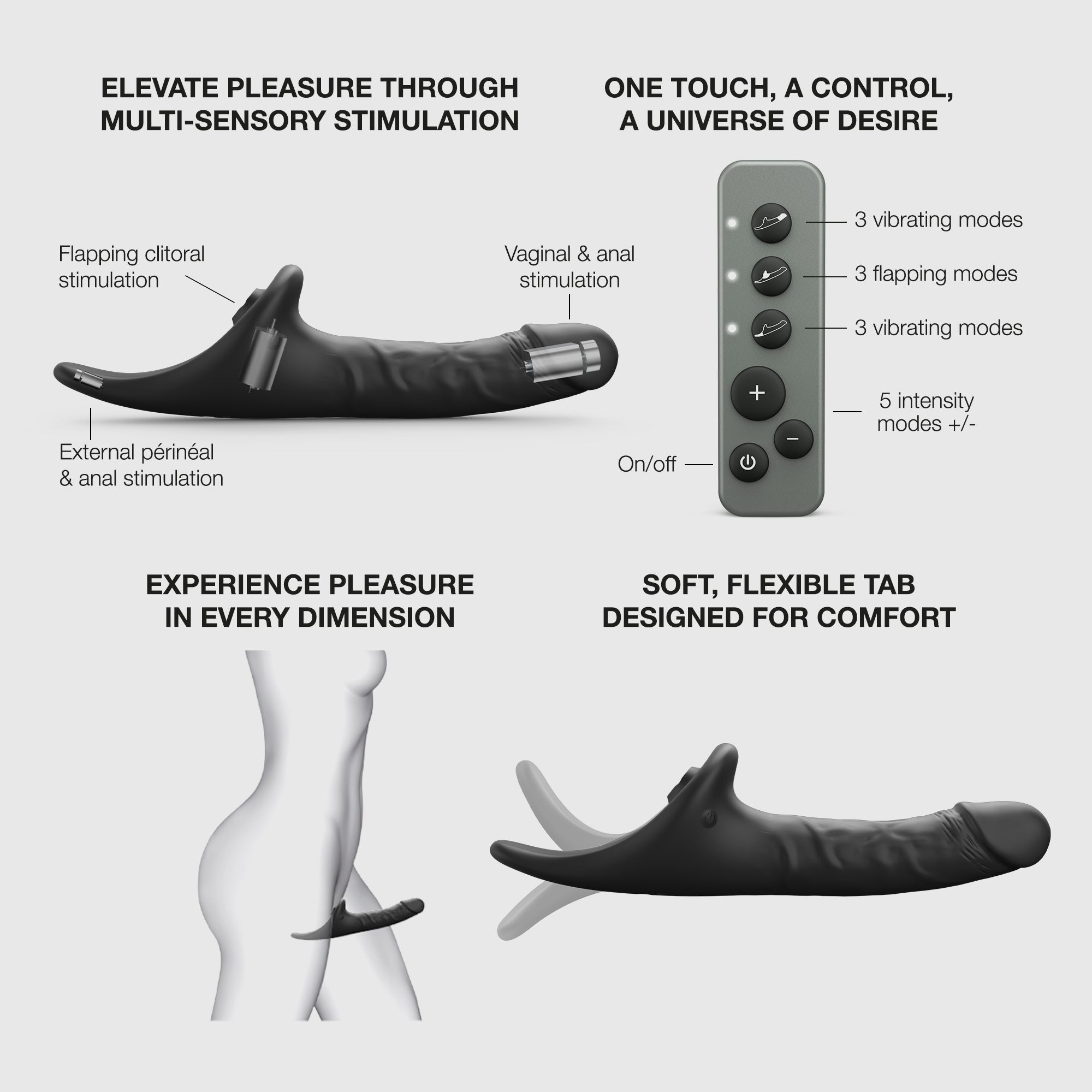 Dildo realistico multi-orgasmo - Telecomando