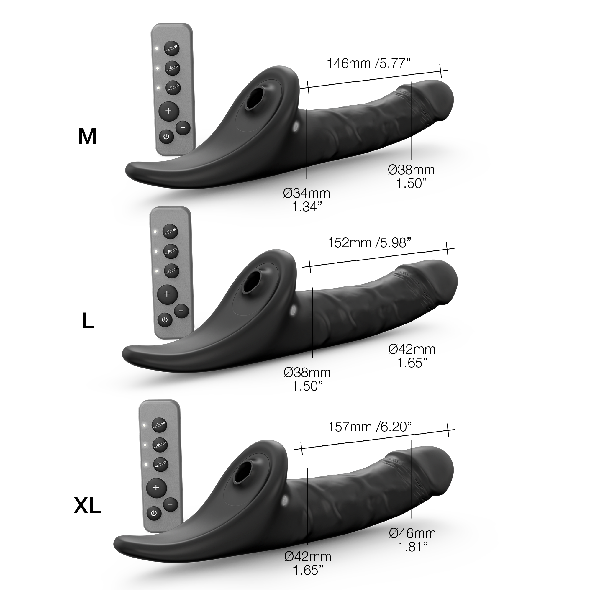 Dildo realistico multi-orgasmo - Telecomando