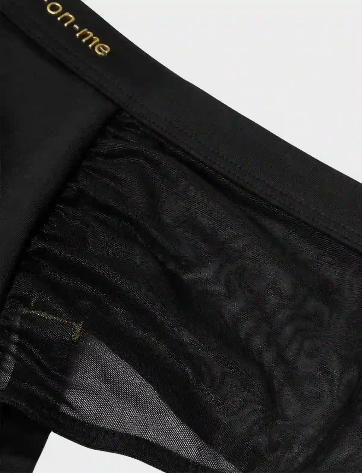 Arnés lencería Idylle negro con liguero – strap-on-me