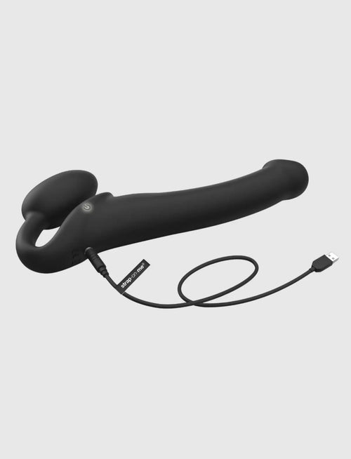 Vibrating Strap-On USB Charger - Battery-Powered Remote Control