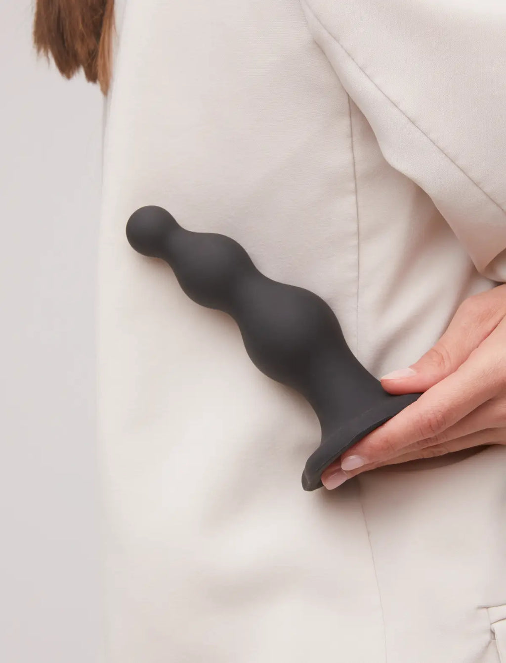 Dildo hybride collection plug anal beads noir – stimulation progressive et sensations intenses, compatible strap-on-me
