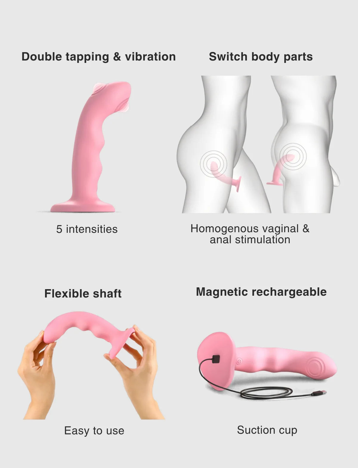 Gode Vibrant Tapping Dildo Wave
