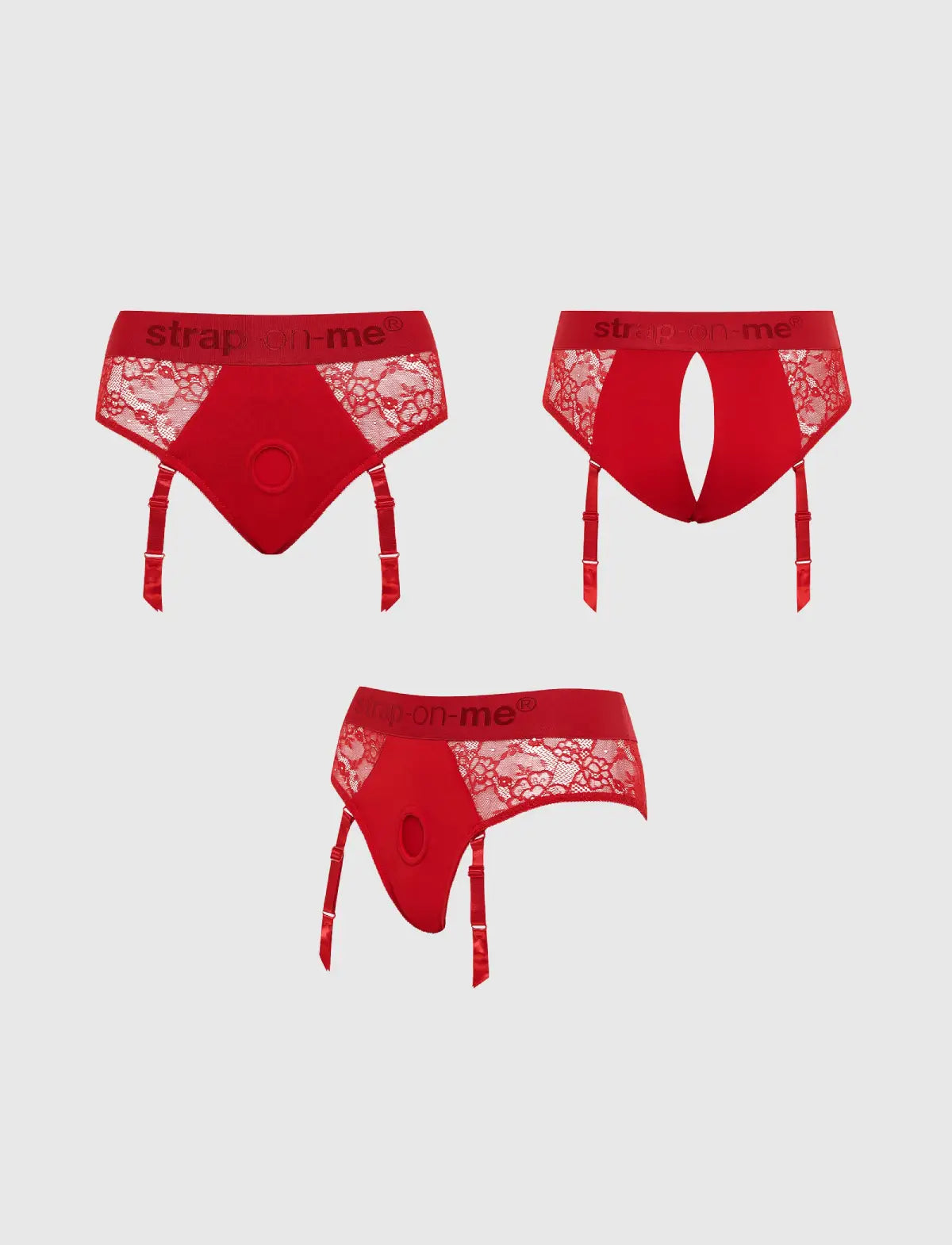 Harnais Lingerie Diva Rouge strap-on-me