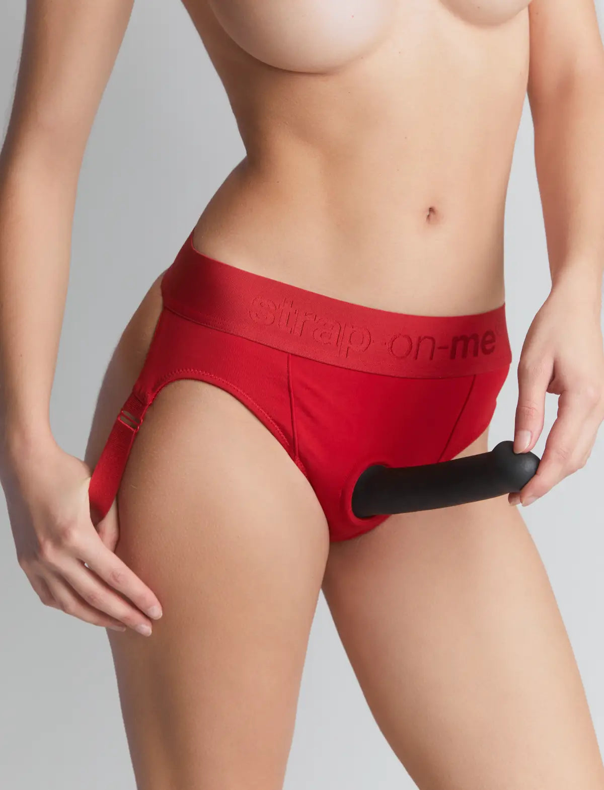 Harnais Lingerie Heroine Rouge strap-on-me