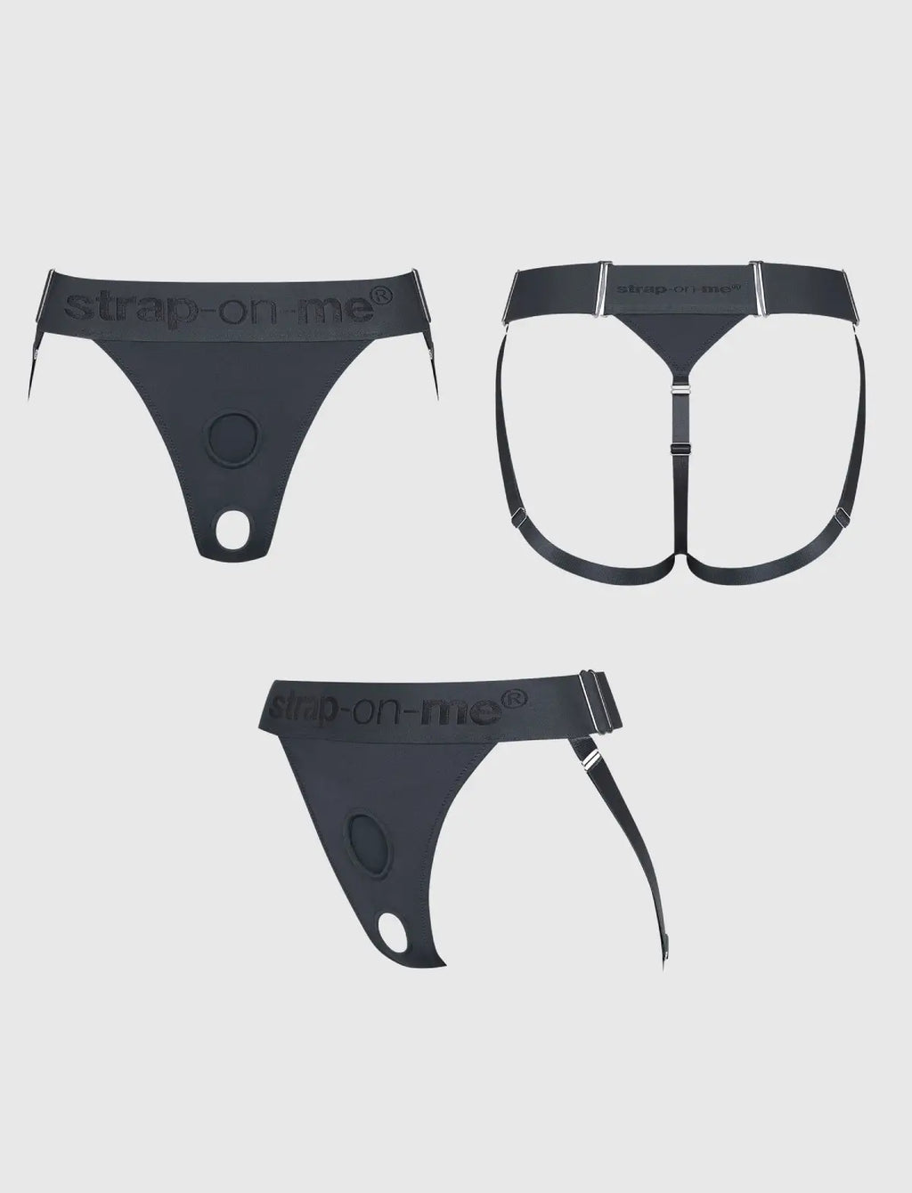 Harnais Lingerie Unique Gris strap-on-me
