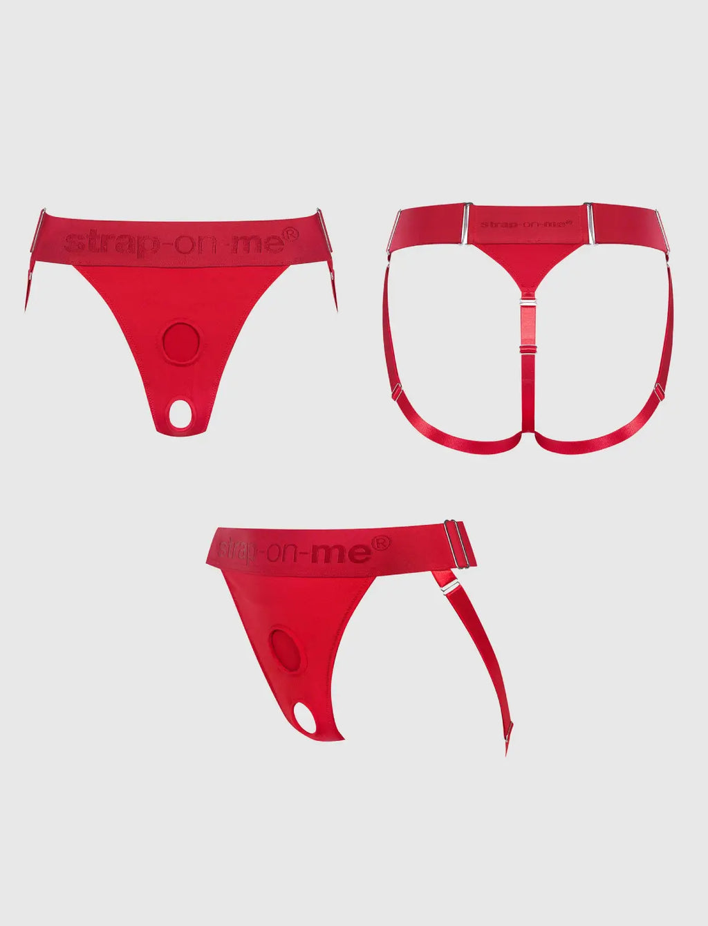 Harnais Lingerie Unique Rouge strap-on-me