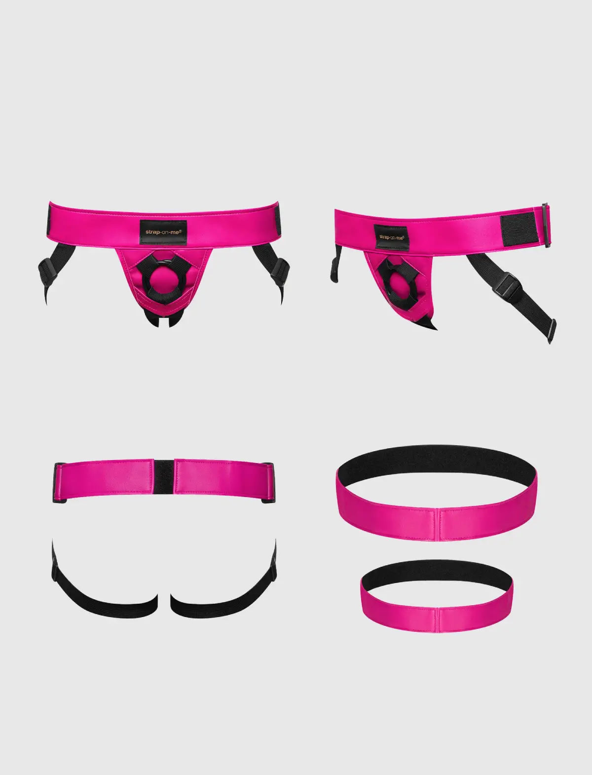 Harnais Similicuir Curious Fuchsia strap-on-me