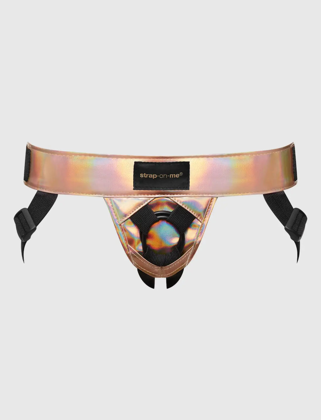 Arnés Símil Cuero Curious Holográfico Rosa strap-on-me