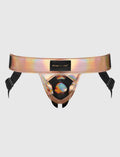 Arnés Símil Cuero Curious Holográfico Rosa strap-on-me