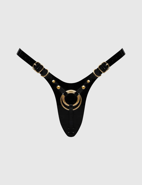 Imbracatura in Similpelle Fabulous Nero Verniciato - strap-on-me