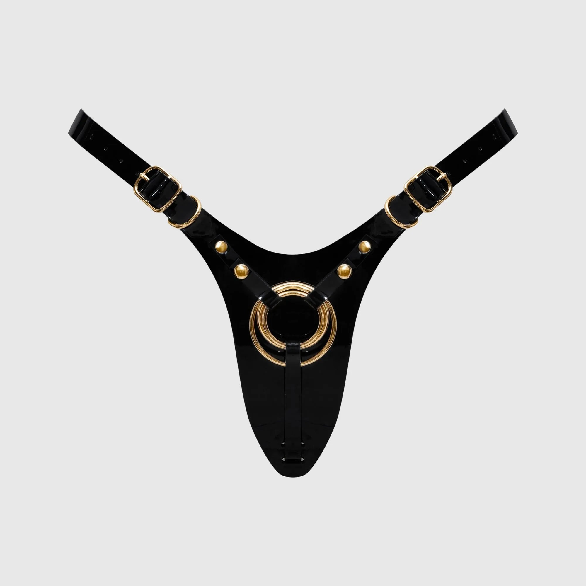 Harnais Similicuir Fabulous - strap-on-me - Noir vernis 