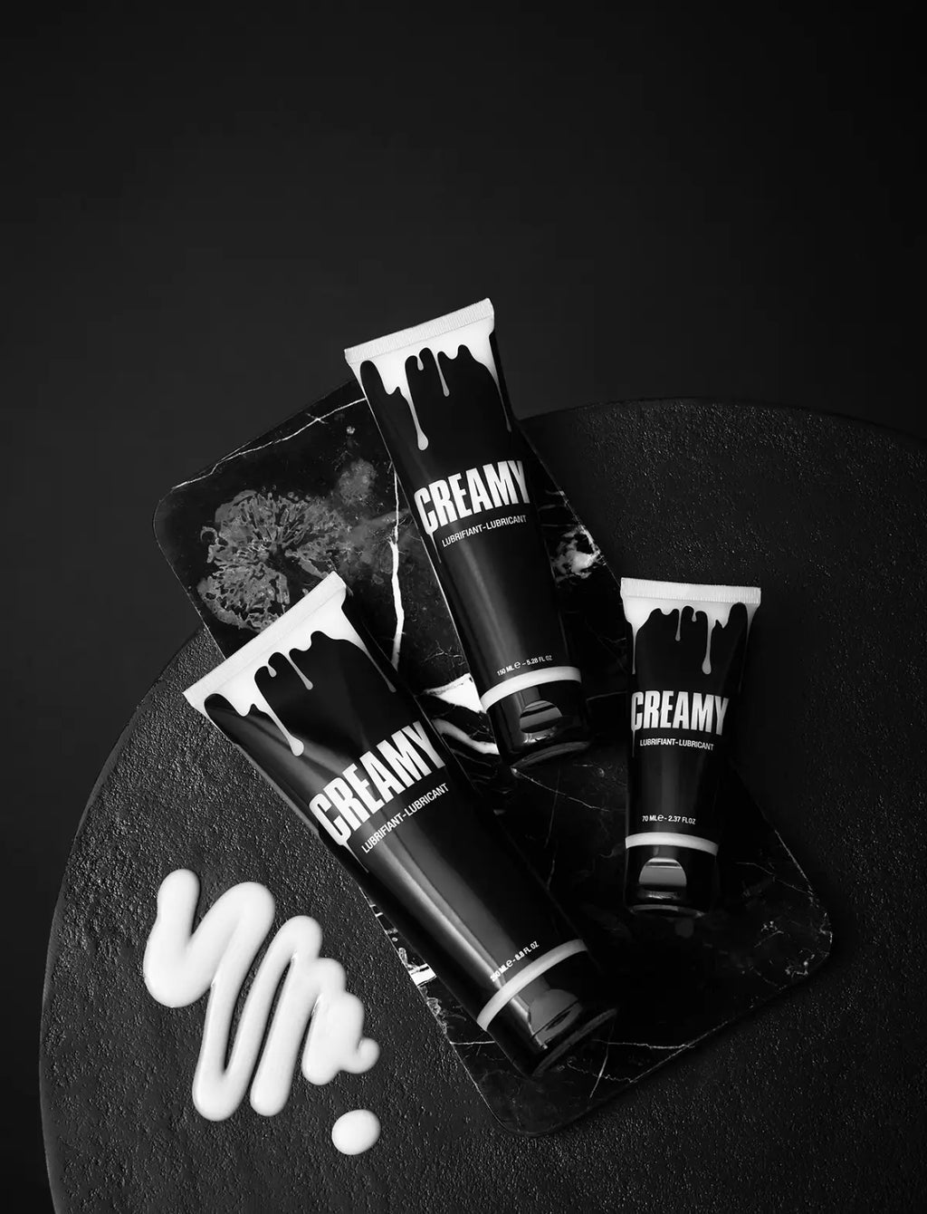 Lubrifiant effet faux sperme Creamy Strap-On-Me, texture crémeuse réaliste et hydratante