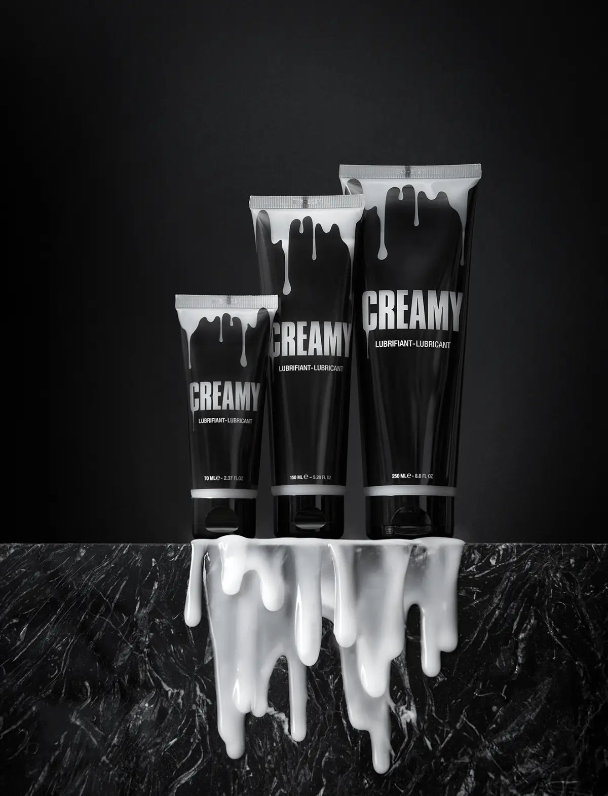 Lubrifiant effet faux sperme Creamy Strap-On-Me, texture crémeuse réaliste et hydratante