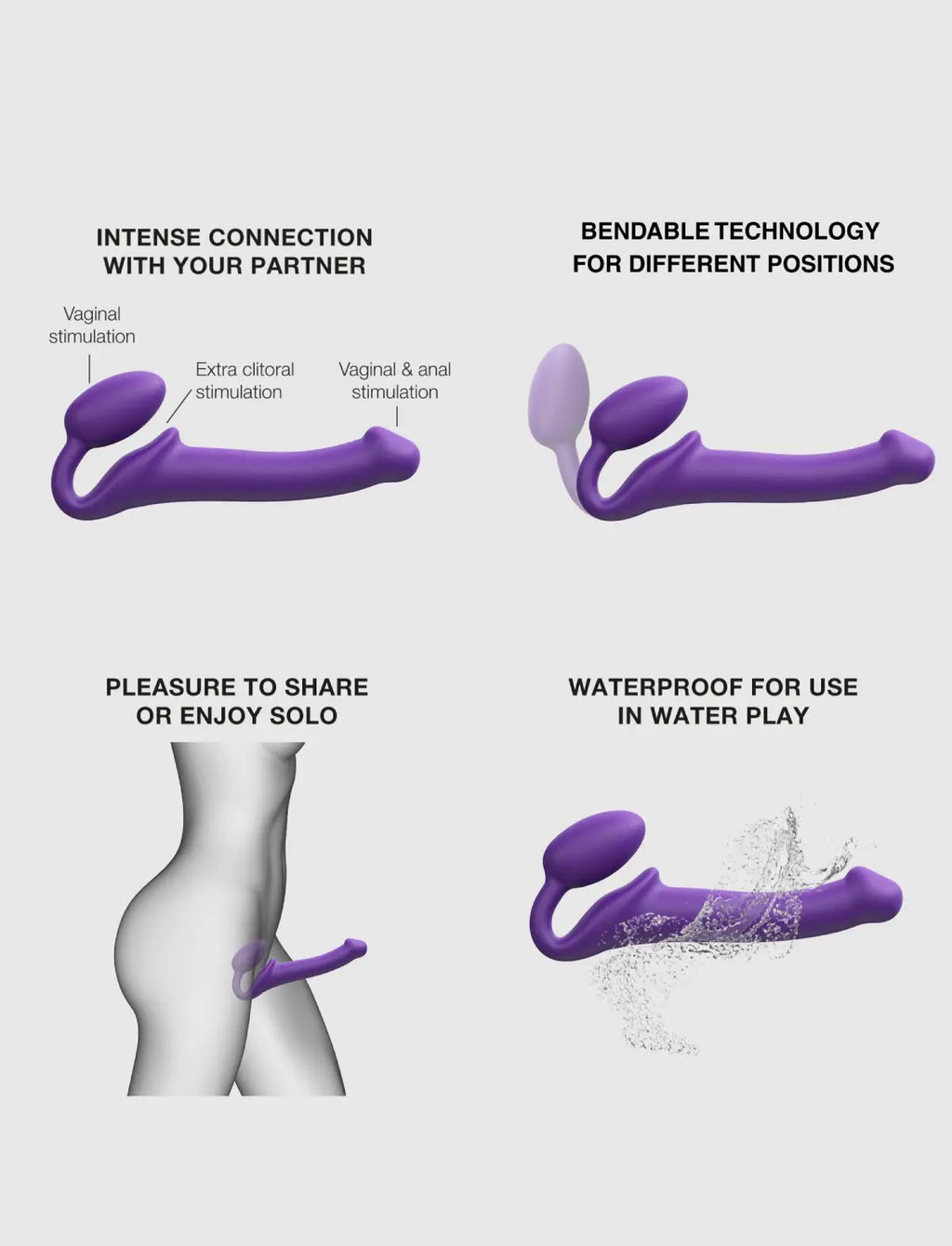 Strap-on classique – Version Originale – Violet – Strap-on-me