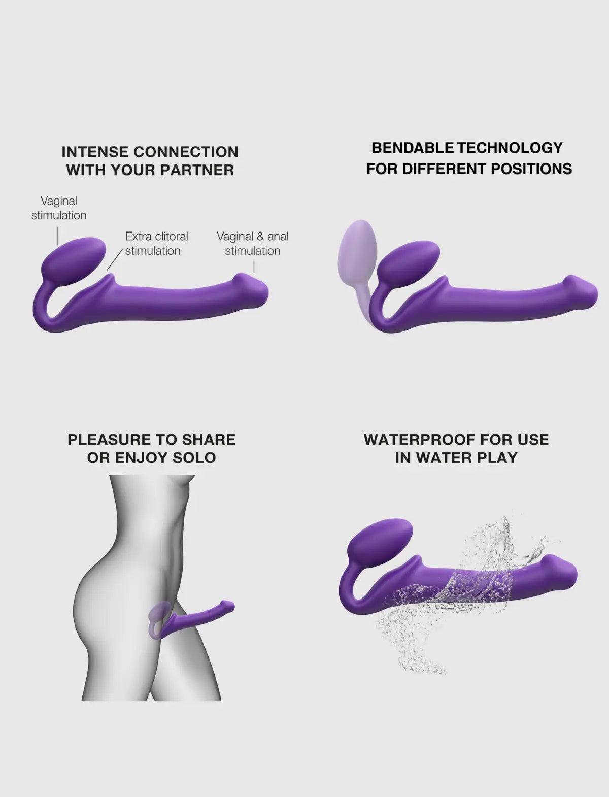 Strap-on classique – Version Originale – Violet – Strap-on-me