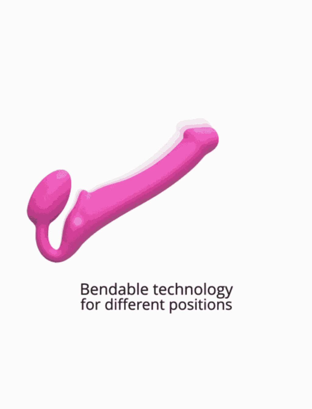 Strap-on vibrant fuchsia avec télécommande rechargeable – 3 moteurs – Strap-on-me