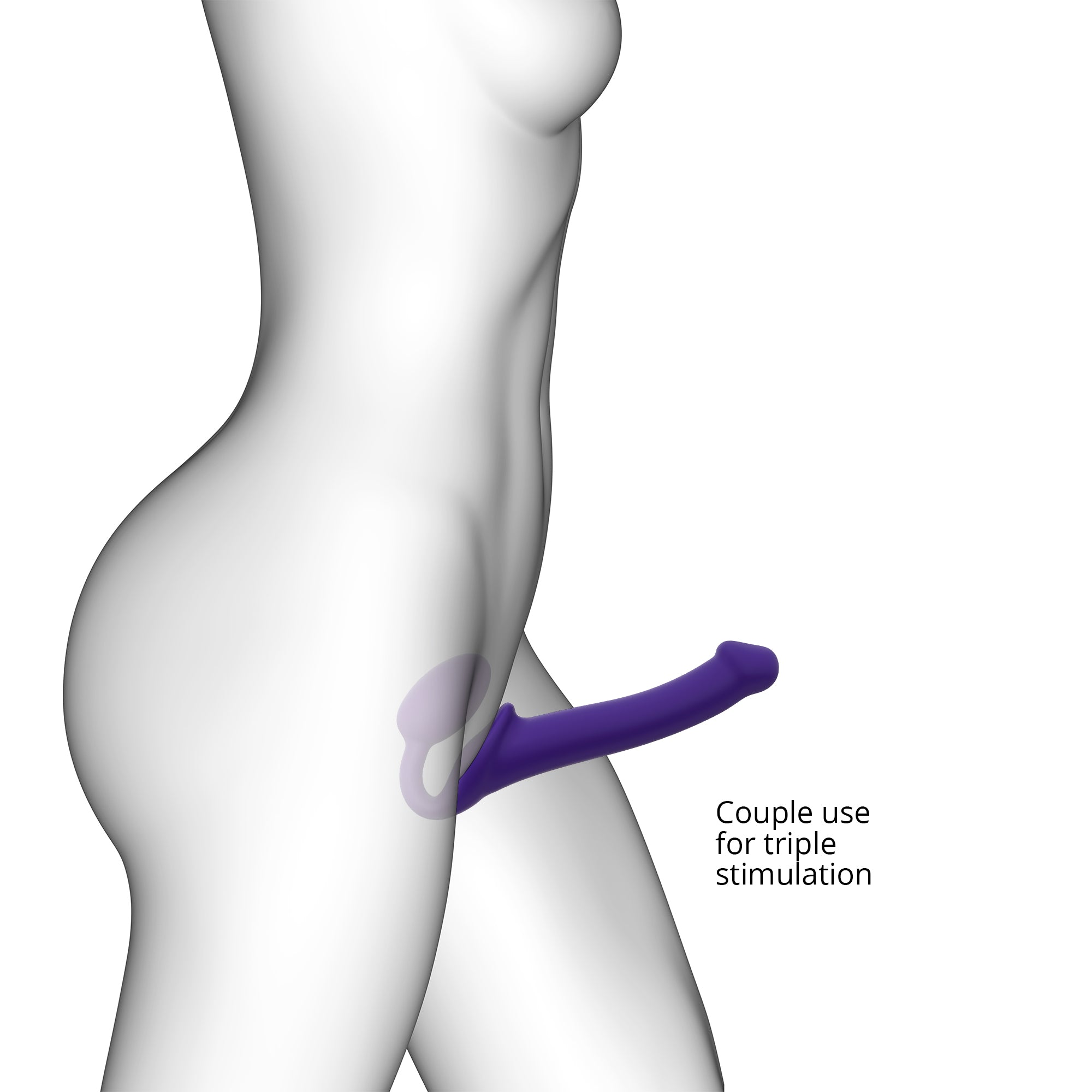 Strap-on Classique Couleur Violet